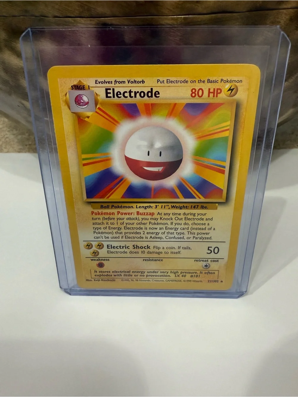 pokemon electrode card 239/190 Lightning Ability Buzzap Generator Once during your turn Pokemon | Toys | Pokemon